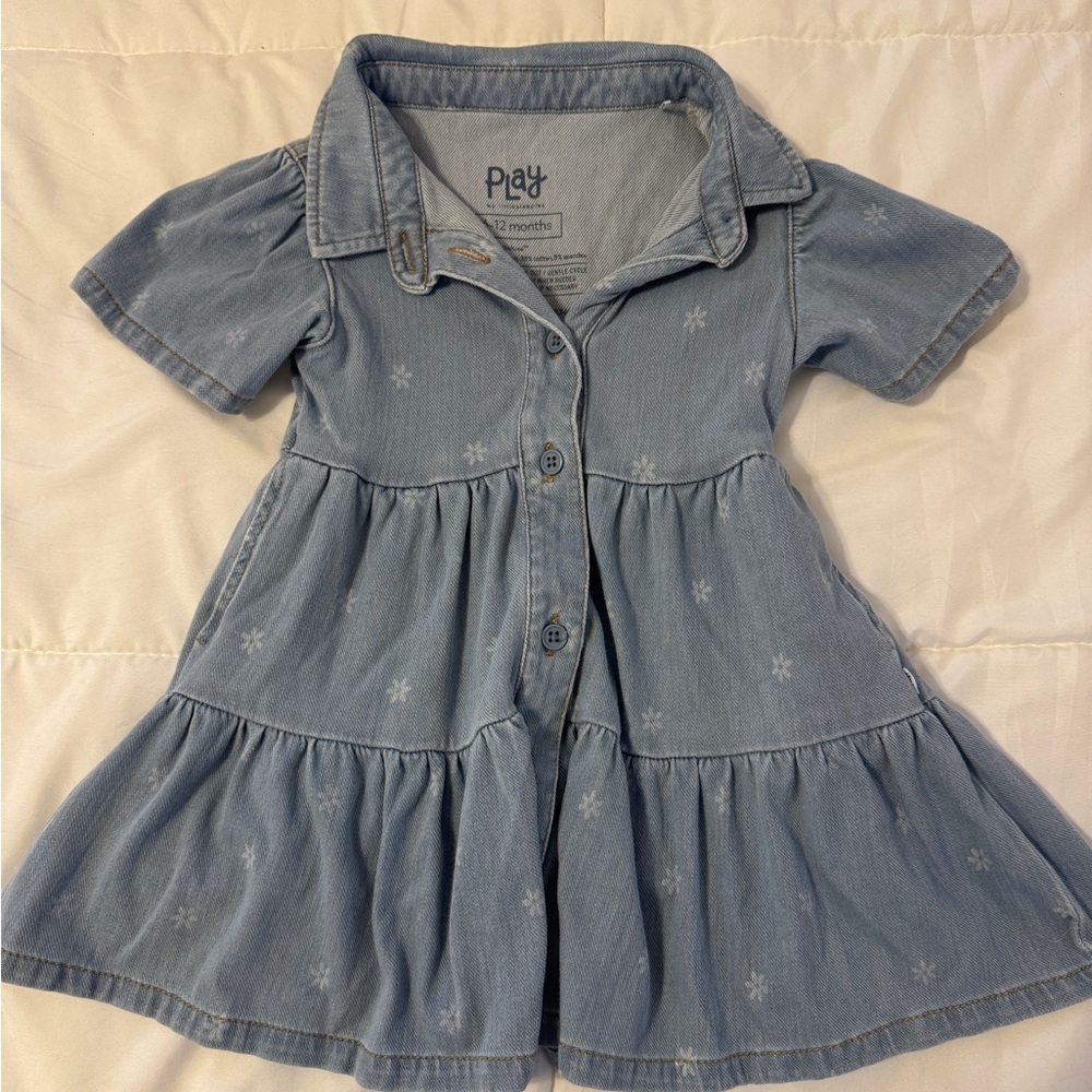 Little Sleepies Blue Denim Toddler Dress